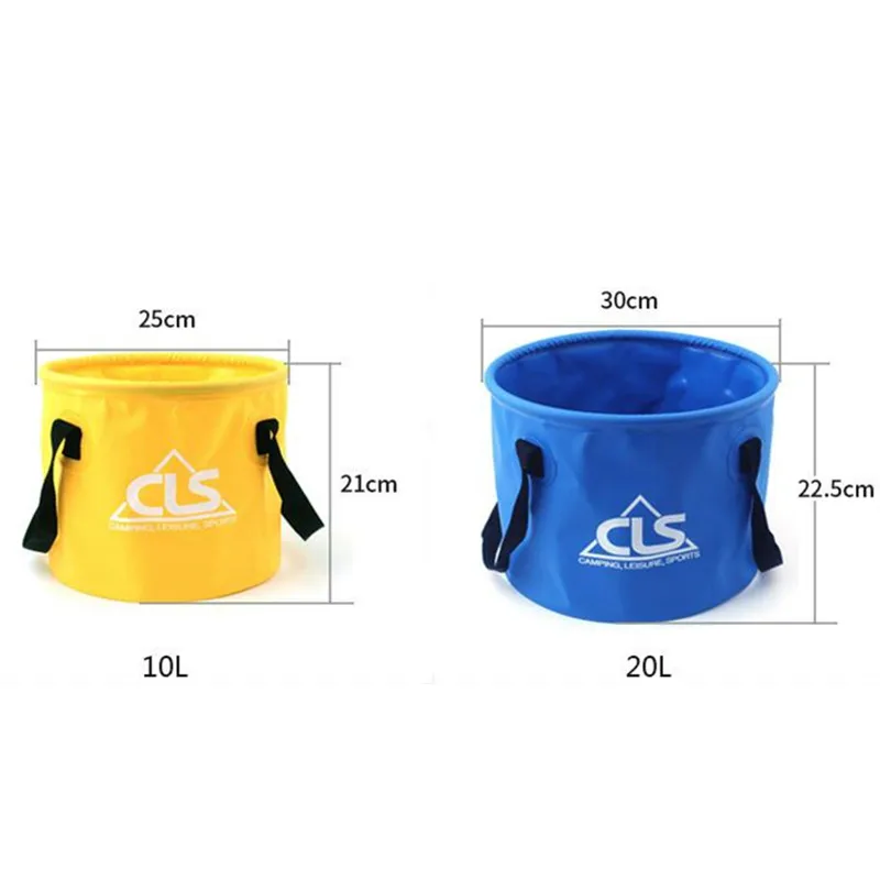 Портативное складное ведро для рыбалки и кемпинга 2 цвета|Мешки воды| |