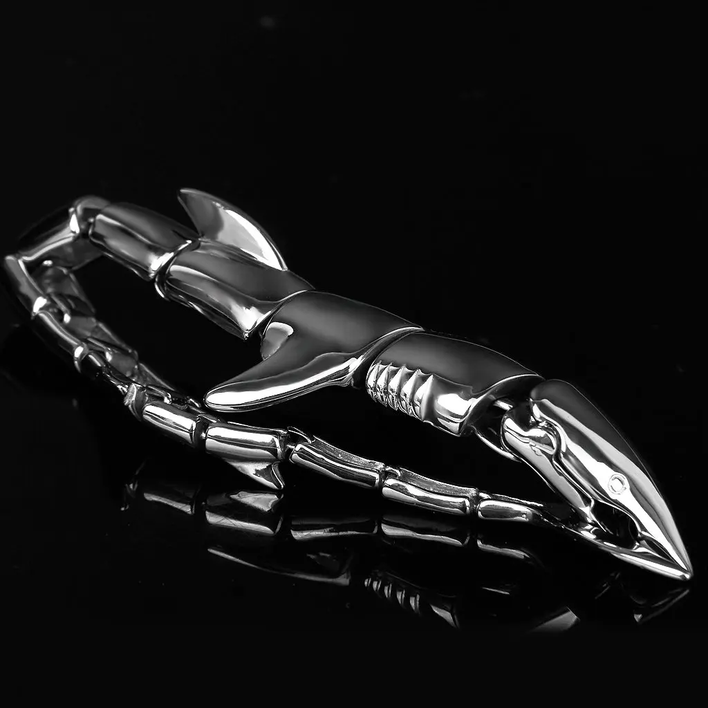 Goth Punk Новинка Браслет из нержавеющей стали браслет Акула подарок|shark bracelet|bracelet