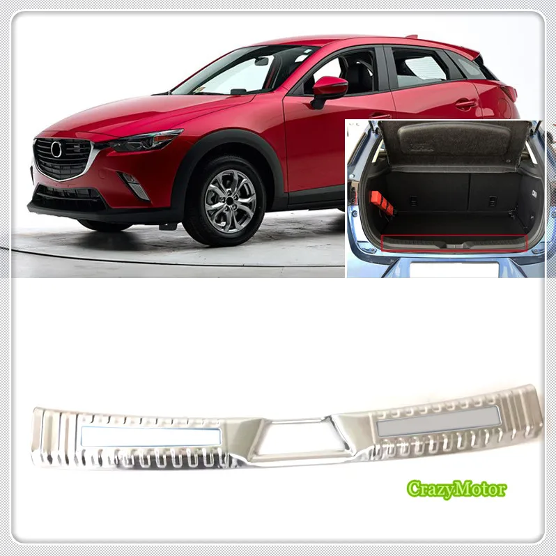 Для Mazda CX-3 CX3 внутренняя Автомобиль Стайлинг нержавеющей Задний бампер багажник Fender Подоконник пластины протектор гвардии чехлы для мангала 1