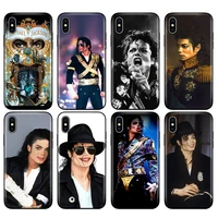 black tpu case for iphone 5 5s se 6 6s 7 8 plus x 10 case silicone cover for iphone xr xs 11 pro max case michael jackson