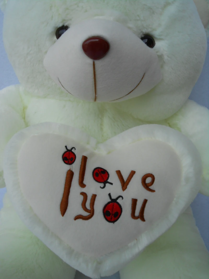 Большой плюшевый мишка I Love You большая плюшевая игрушка в виде сердца мягкий