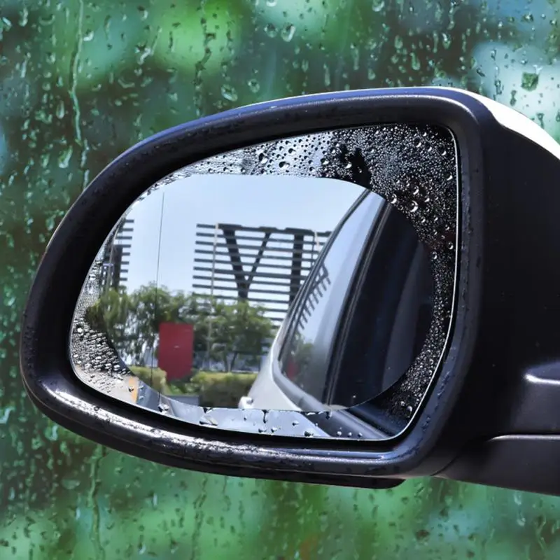 Непромокаемая Водонепроницаемая Универсальная автомобильная овальная защитная пленка зеркало заднего вида круглая