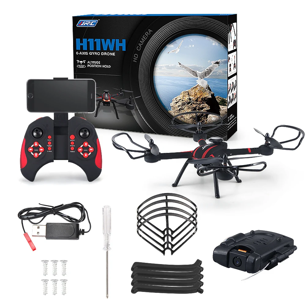 JJRC H11WH wifi FPV 2.0MP HD камера 4CH 6 осевой Безголовый режим RC зарядное устройство для