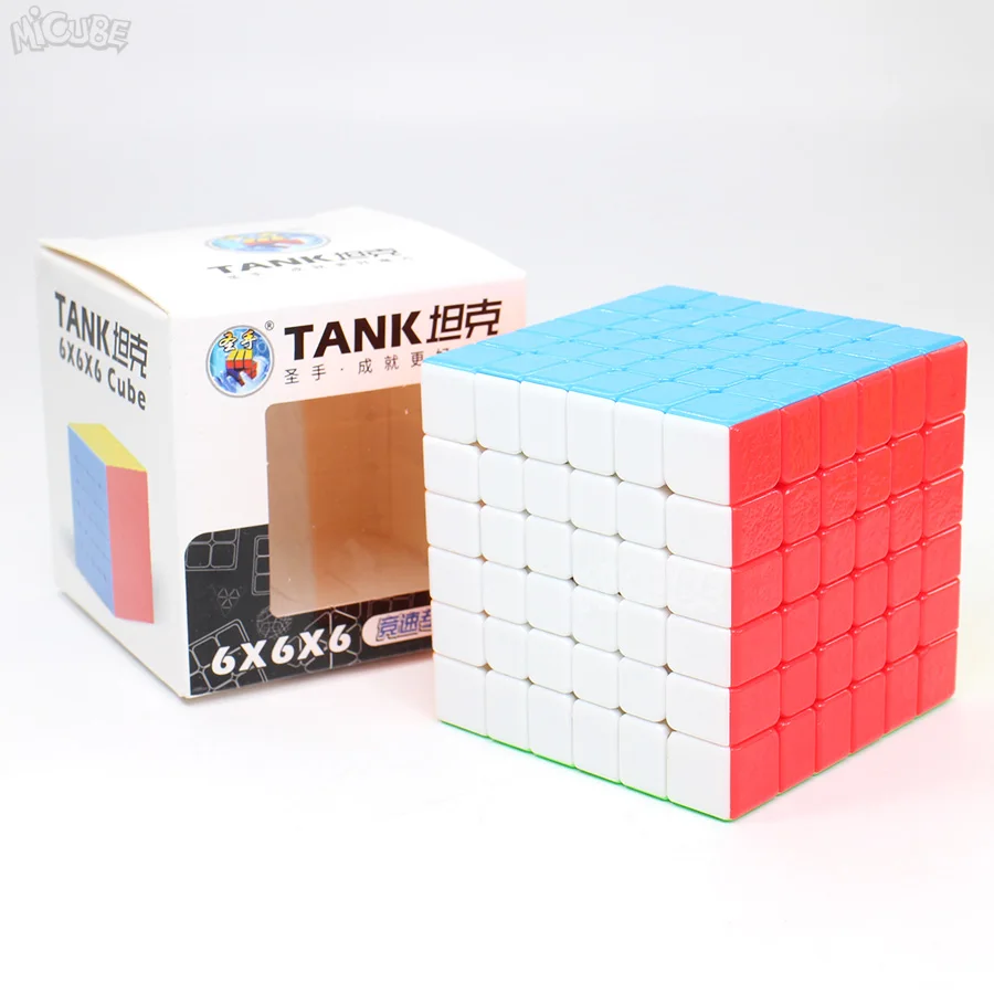 Tank-6x6 Shengshou танк 7x7 6x6 куб скорость Магическая головоломка без наклеек Cubo Magico для 6x6x6 7x7x7 головоломка без наклеек обучающая игрушка для детей - Цвет: Tank-6x6