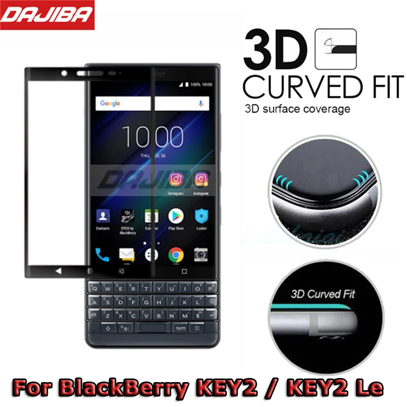 9H 3D полное покрытие с изогнутыми краями для BlackBerry Keytwo Key2 Le защита экрана из