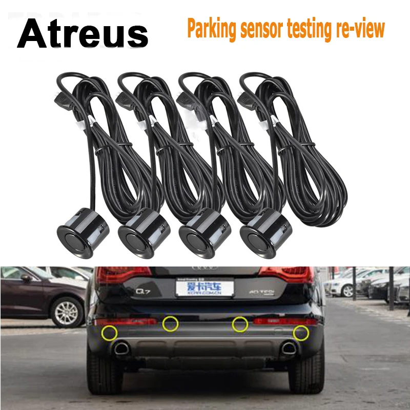 

Atreus 4pc Car Parking Sensor Monitor Tracker Reversing Probe For Lexus Honda Civic Opel astra h j Mazda Kia Rio Ceed Volvo Lada