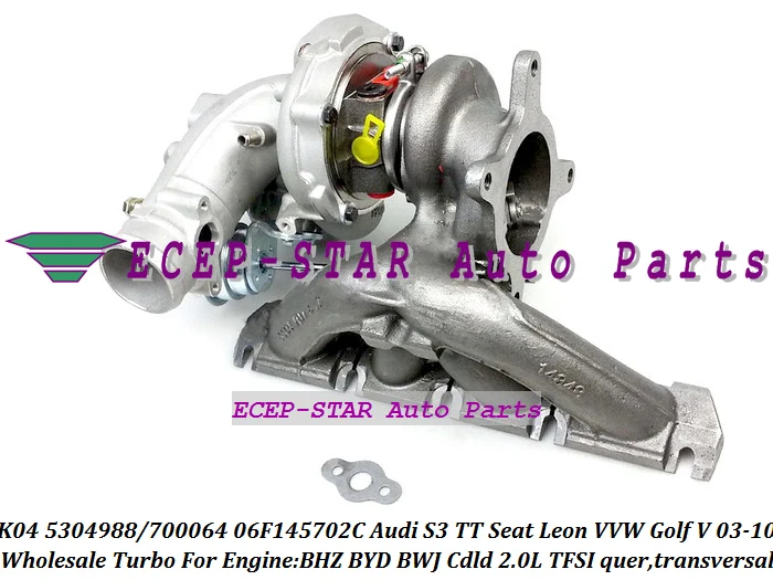 К04 53049880064 5304-988-0064 5304-970-0064 Турбо для AUDI S3 TT Seat Leon VW Golf V 03- BWJ BYD BHZ 2.0L TFSI Бензин