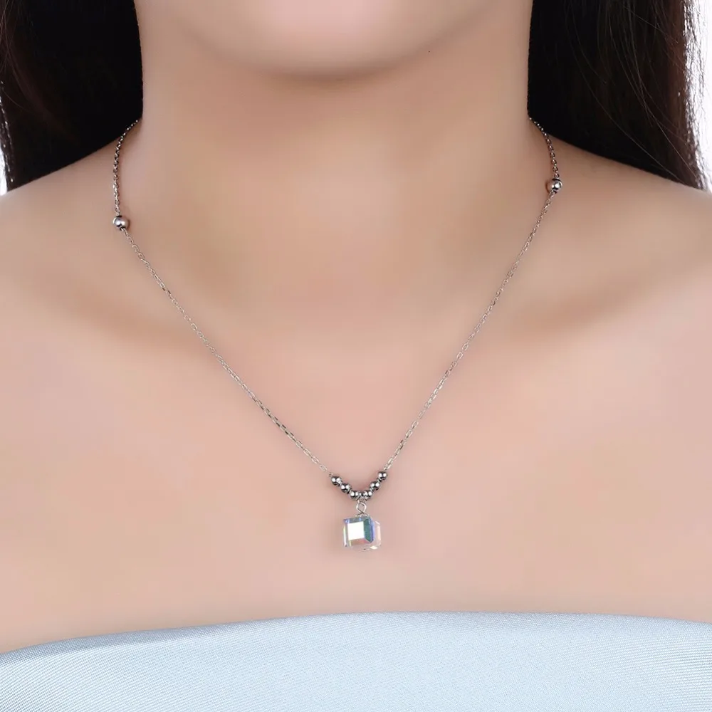 Подвеска цепочка унисекс с кристаллами Swarovski|Ожерелья| |