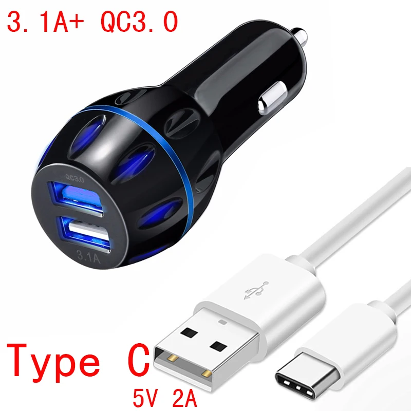Автомобильное зарядное устройство AMEEC QC 3 0 с автоматической USB зарядкой 5 в 3.1A QC3.0