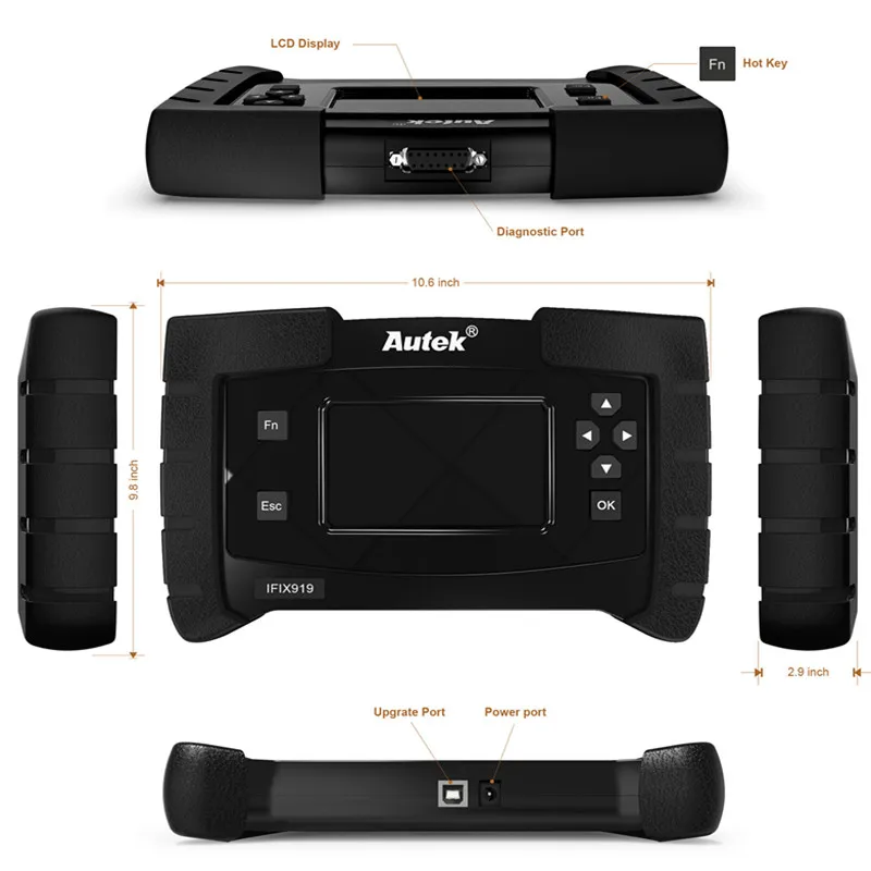 Autek IFIX919 полная система OBD2 сканер ABS кровотечение/обслуживание масла/EPB сброс Авто