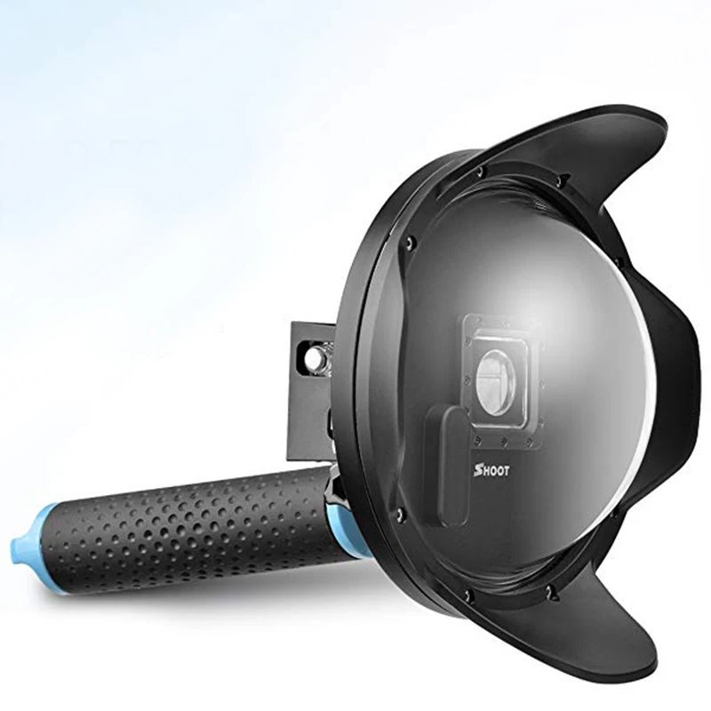 Shoot 2.5 Version 6inch Diving Underwater Lens Hood Dome Port for Gopro Hero 4/3+ Black Silver Camera Add Attachable | Электроника