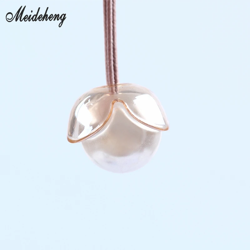 

Acrylic Transparent Flower Beads Three Petals UV Jelly Receptacle Handmade Hair Ornament beads for needlework bracelets women