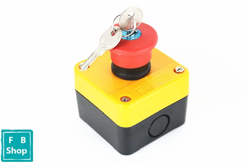 Грибная головка лифт переключатель кнопки аварийного останова с коробкой для