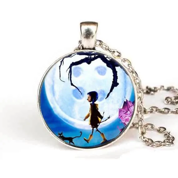 Ожерелье из аниме-фильма коралин ожерелье с кулоном коралины цепочка ювелирные