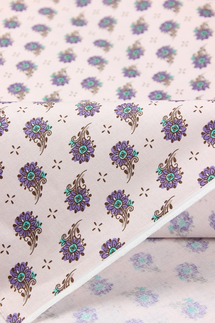 half meter cotton plain pulp fabric gilt flower pure cotton handmade DIY patchwork bag cloth B47