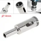 Набор корончатых сверел с алмазным покрытием, Набор насадок для дрели, 5, 6, 8, 10, 12, 14 мм, для открывания отверстий, плитки, стекла, керамики, 1 шт.