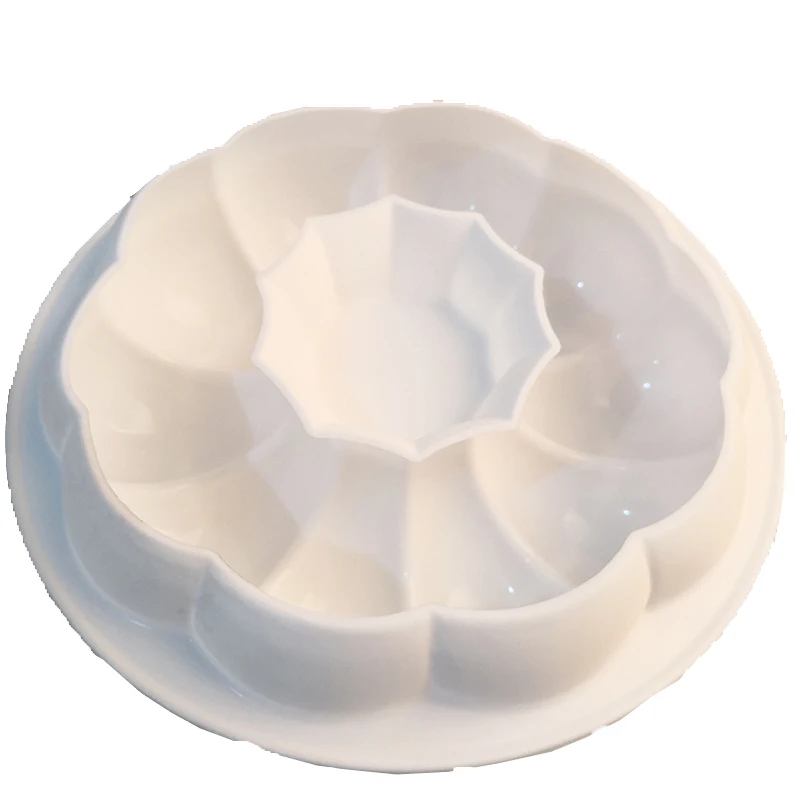 

Силиконовая форма для выпечки тортов с цветочным рисунком, декоративная антипригарная форма для мороженого, шоколада, пудинга, кондитерски...