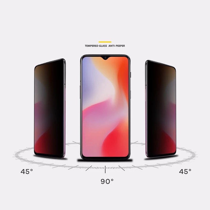 EXUNTON анти шпионское закаленное стекло для huawei P30 Lite защита экрана конфиденциальности для huawei P30 Lite Антибликовая защитная пленка