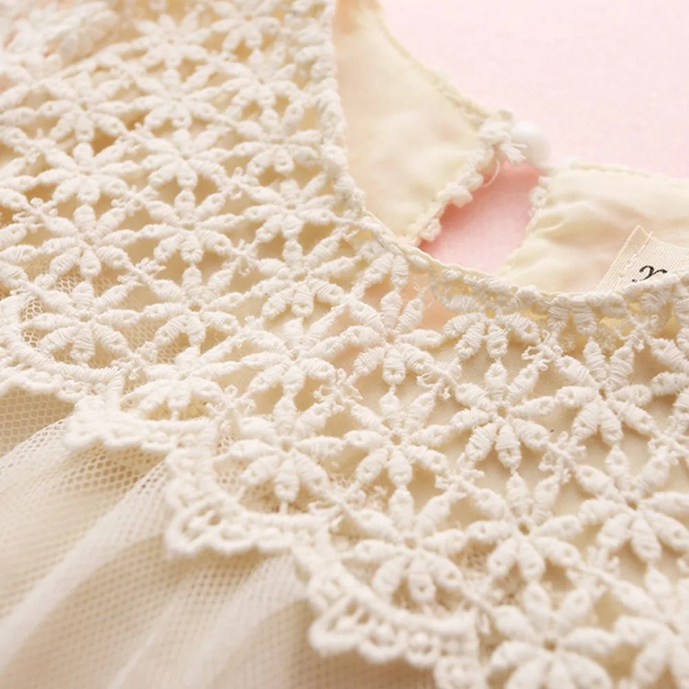 3-14Y Girls Evening Dress Summer Children Costume Fashion Lace Princess Kids O-Neck Party Clothes for Girl | Детская одежда и