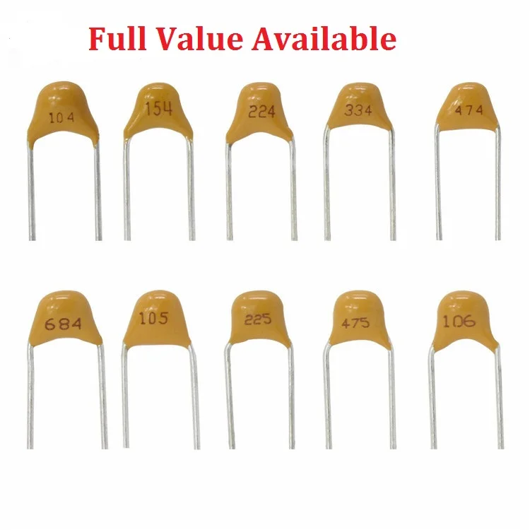 50PC Monolithic Multilayer ceramic capacitor 100 101 102 103 104 105 106 150 152 200 220 50V 5.08MM 1UF 10UF 15PF 1.5NF 20/22PF