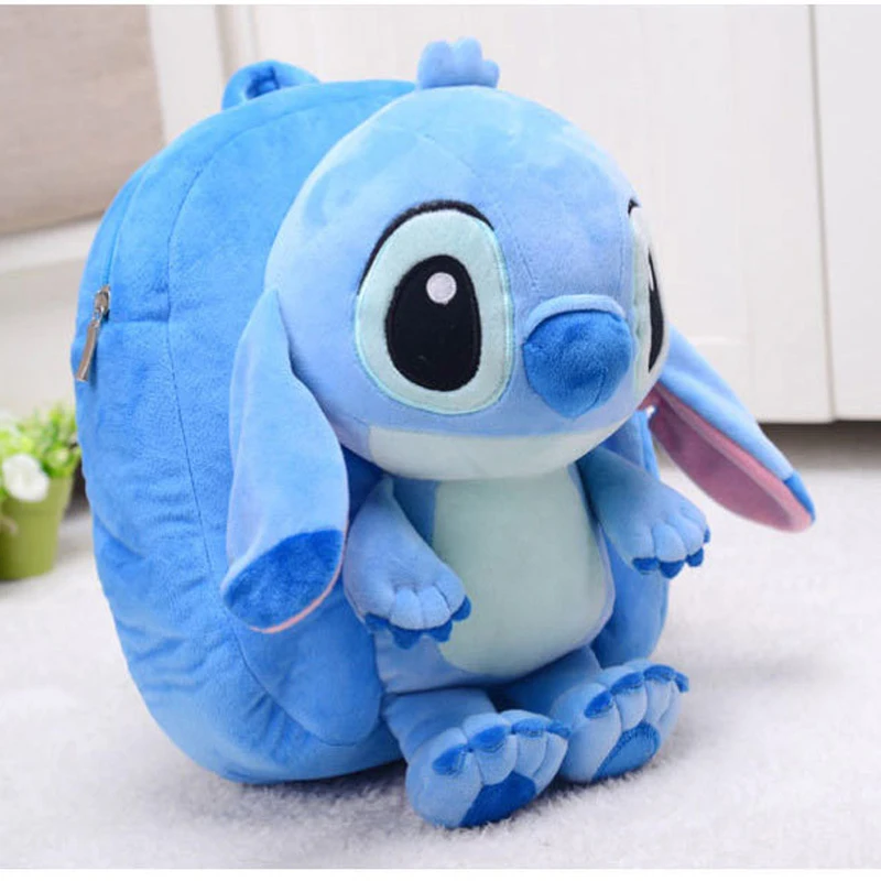 30 см disney Стич плюшевые рюкзаки Микки Маус сумка для детей школы Peluche куклы девушки сумка бренд мягкие игрушки