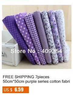 Booksew, новинка, 7 шт./лот, наборы красного цвета, хлопок, 50 см х 50 см, ткань для рукоделия, для вышивания, стеганая текстильная ткань, кукольная ткань