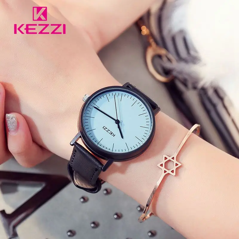 KEZZI Винтаж часы модные женские туфли Часы Reloj Mujer Dames horloges круглый студент