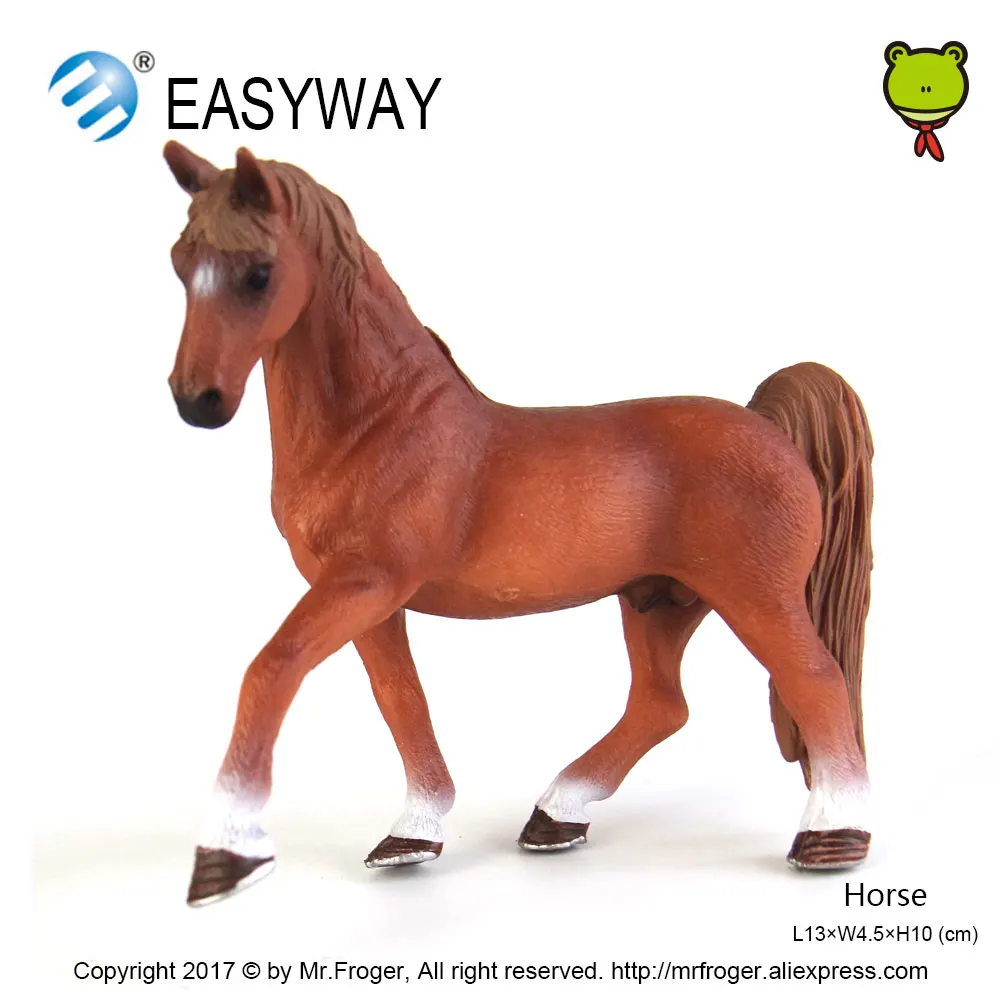 Пластиковая лошадка EASYWAY модель ранчо животные ферма луга игрушки для детей