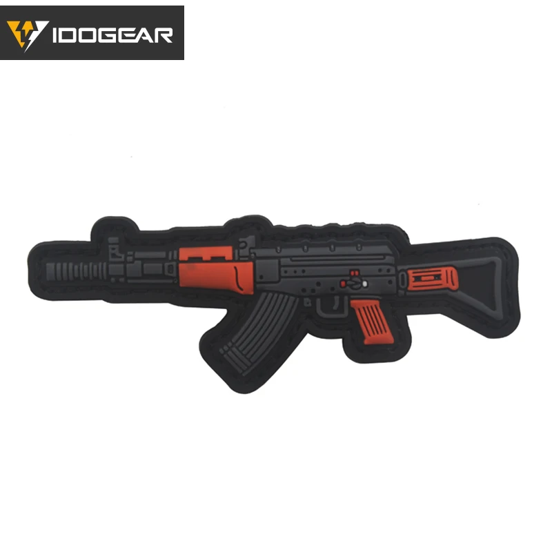 IDO GEAR Tatical Patch Morale GUN PVC Military Airsoft Duty Combat Gear тактические аксессуары 3910 |