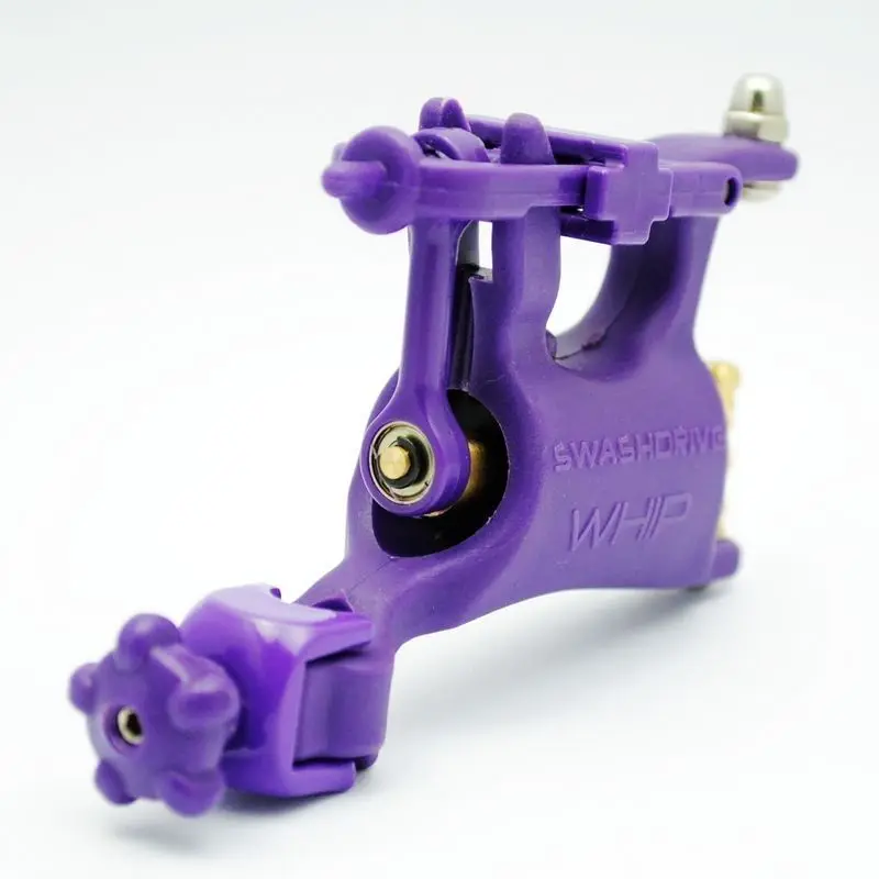 Новый 2x Pro синий и фиолетовый Профессиональный WHIP Пластик Ротари татуировки Machine