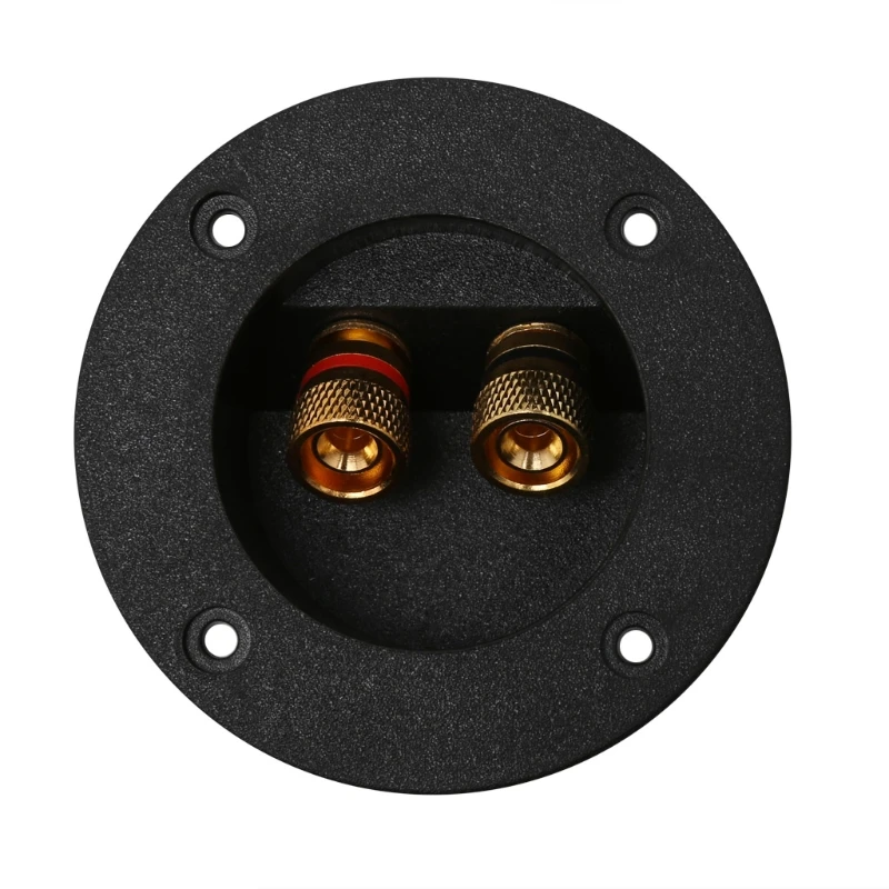 

New Car Stereo Speaker Box Terminal Round Spring Cup Connector Subwoofer Plug