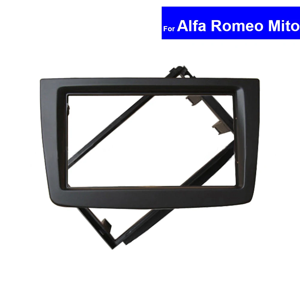 Автомобильная рамка панель 2 Din для Alfa Romeo Mito 2008 GPS навигация Fascias Авто Радио DVD