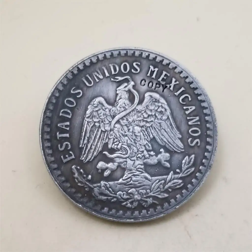 Посеребренные 1821-1921 Мексика 50 песо(центенарио) 100-летие независимости от Испании копия монеты памятные монеты