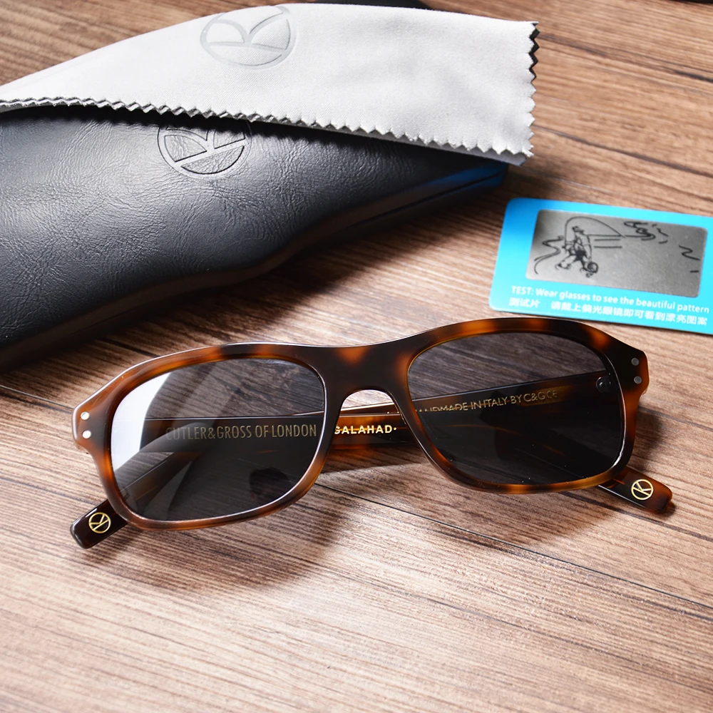 Мужские солнцезащ. Очки в ретро оправе Kingsman Поляризованные UV400|Мужские