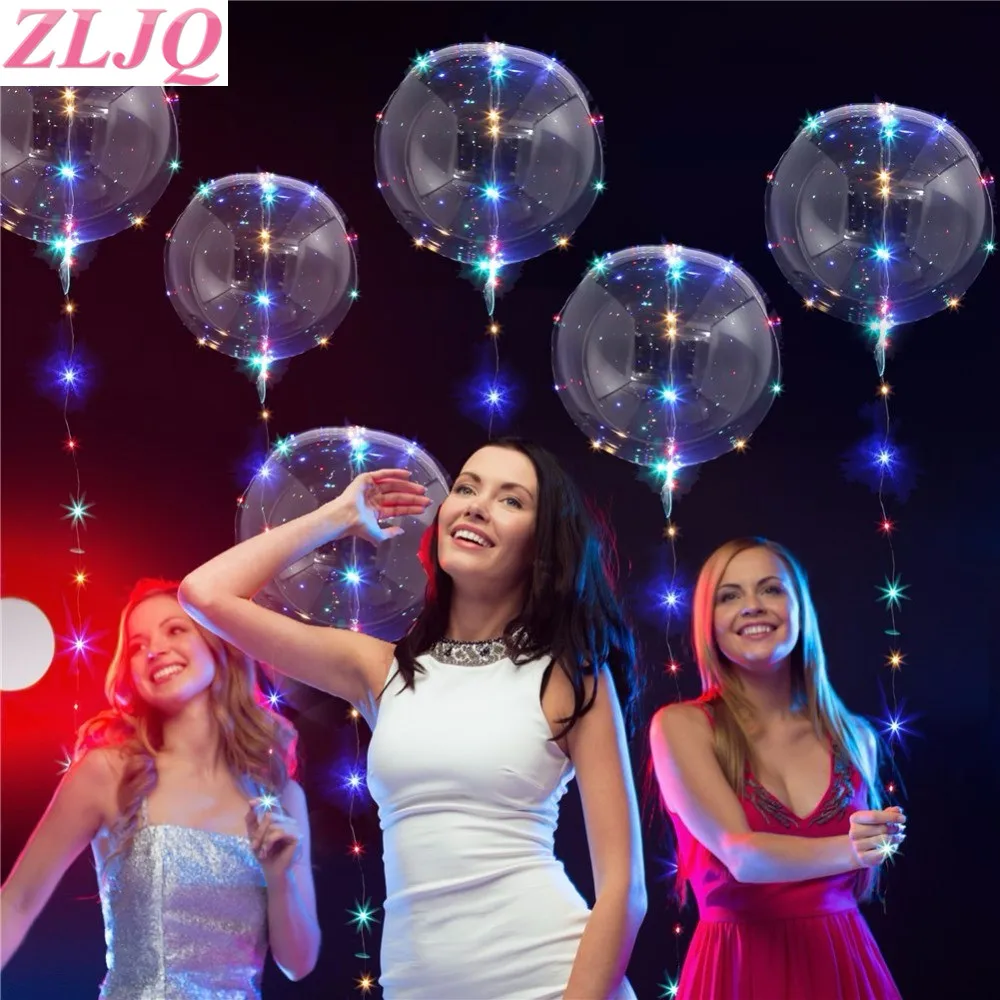 ZLJQ светодиодные шары огни BoBo пузырь шар для счастливого дня рождения свадьбы