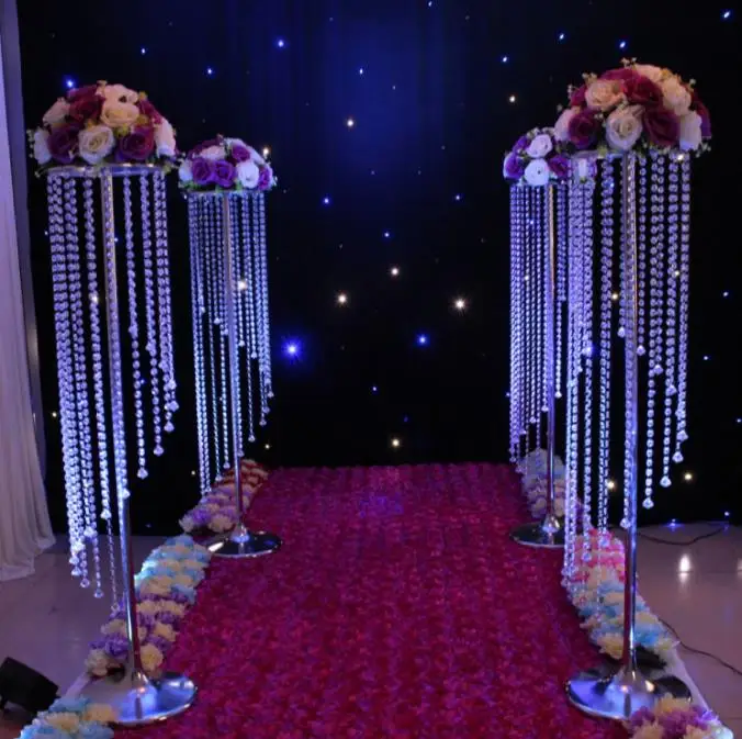 10pcs/lot, Wedding Centerpiece / Table Centerpiece, 22" Tall 6" Wide, 2-Tier, DHL/EMS Free Ship,Wedding / Home Decor