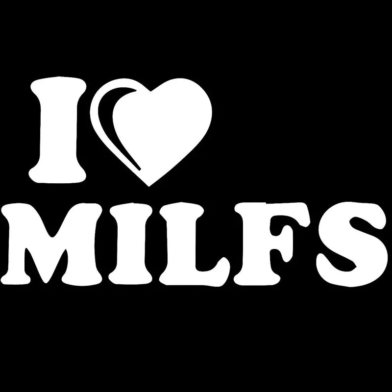 Виниловая наклейка с надписью I Love Milfs стикеры для автомобиля грузовика лодки