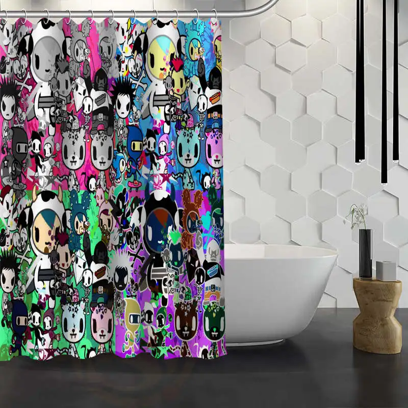 Занавеска для душа Tokidoki на заказ занавеска ванной из водонепроницаемой ткани