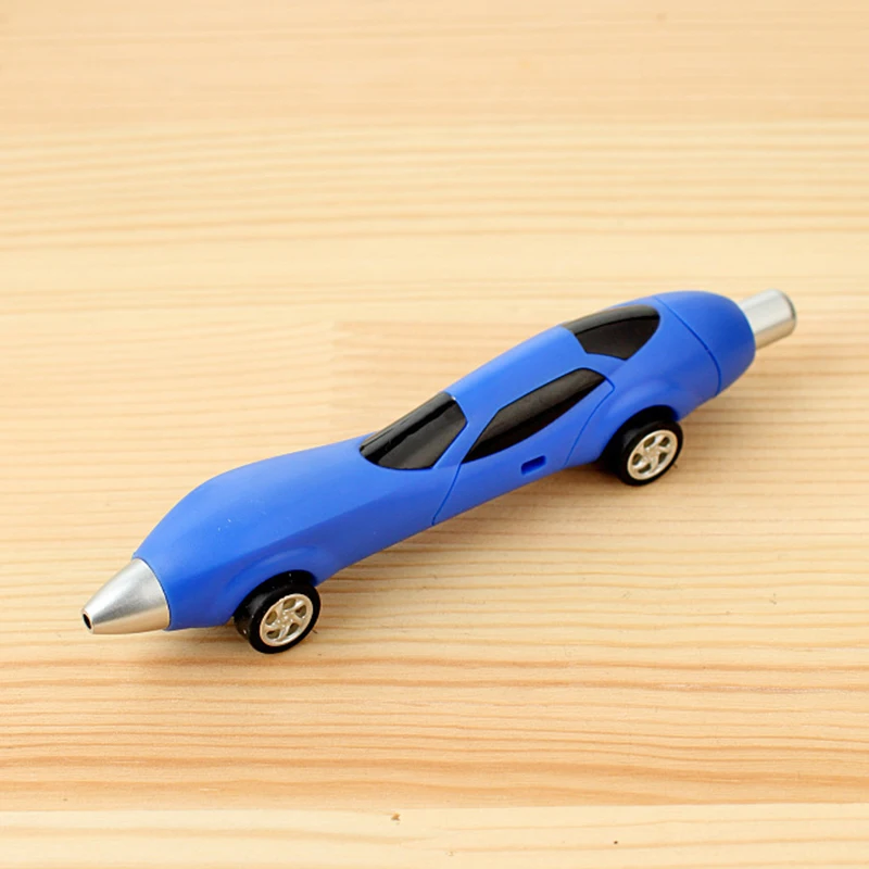 1 шт. Забавный дизайн шариковая ручка гоночный автомобиль детская игрушка Подарочная форма офисные детские игрушки для рисования гибкие колеса