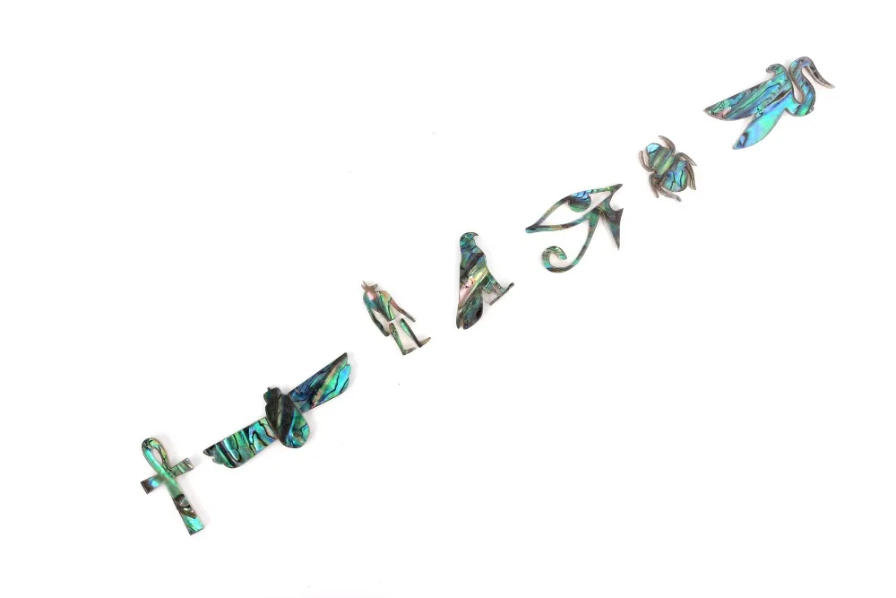 

Green Abalone Heart Snowflake Set for Style Guitar Fingerboard Inlay 006#