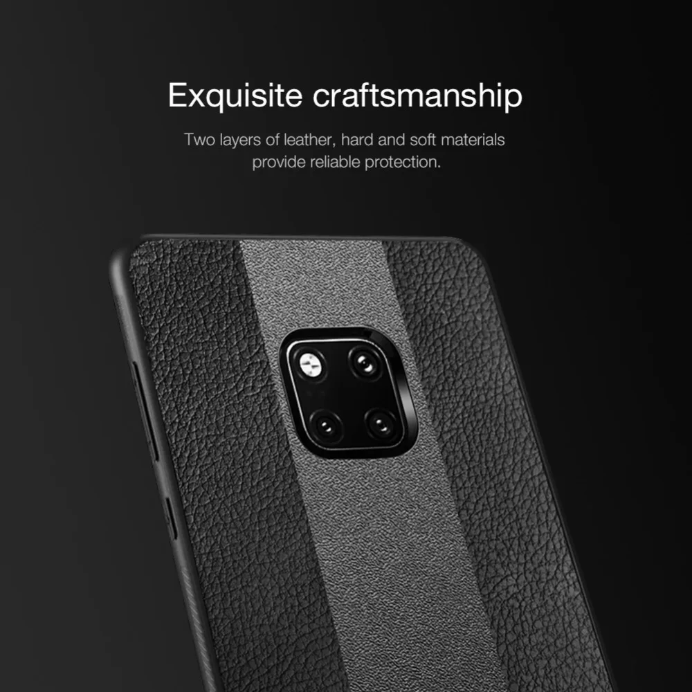 Чехол для huawei mate 20 Pro, Nillkin Racer, кожаная задняя крышка, мягкий силиконовый край, деловой чехол для телефона, для huawei mate 20, Nilkin чехол