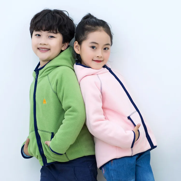 Детское флисовое пальто Новое поступление 2018 зимние куртки для девочек теплое