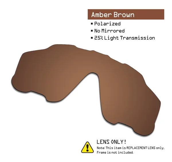 Amber Brown SmartVLT поляризованные Сменные линзы для солнцезащитных очков Окли Jawbreaker-несколько вариантов - Цвет линз: Amber Brown