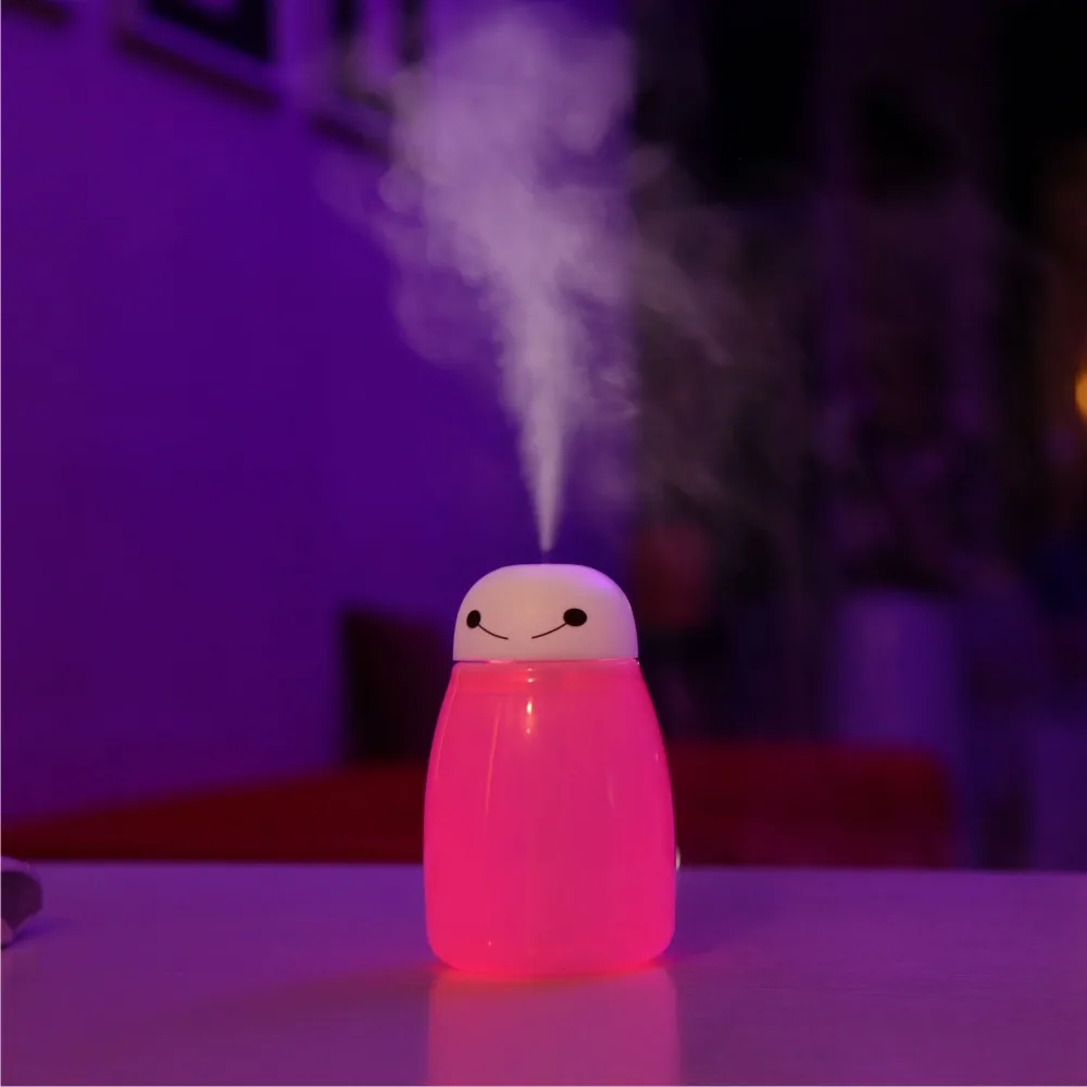 Ночсветильник светодиодный с увлажнителем воздуха 7 цветов 400 мл | Лампы и