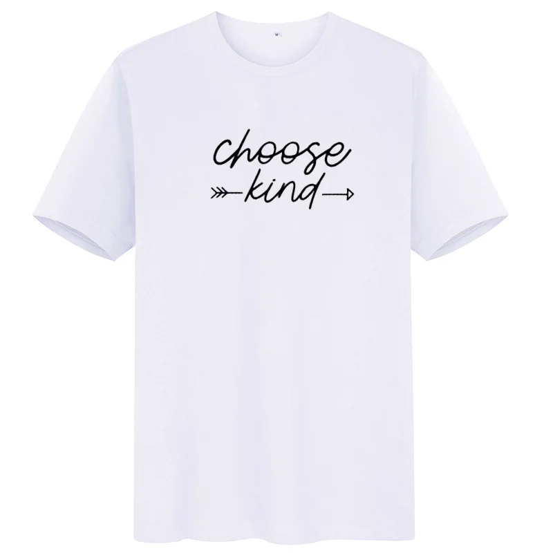 Женская футболка с коротким рукавом ONSEME Choose Kind летняя забавная модная свободные