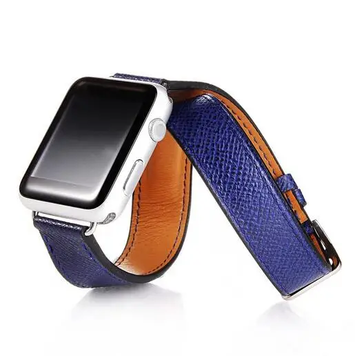 Двухконтурная натуральная кожа для iwatch ремешок для apple watch band series 2 3 1 4 42 мм 38 мм 40 мм 44 мм серия 5