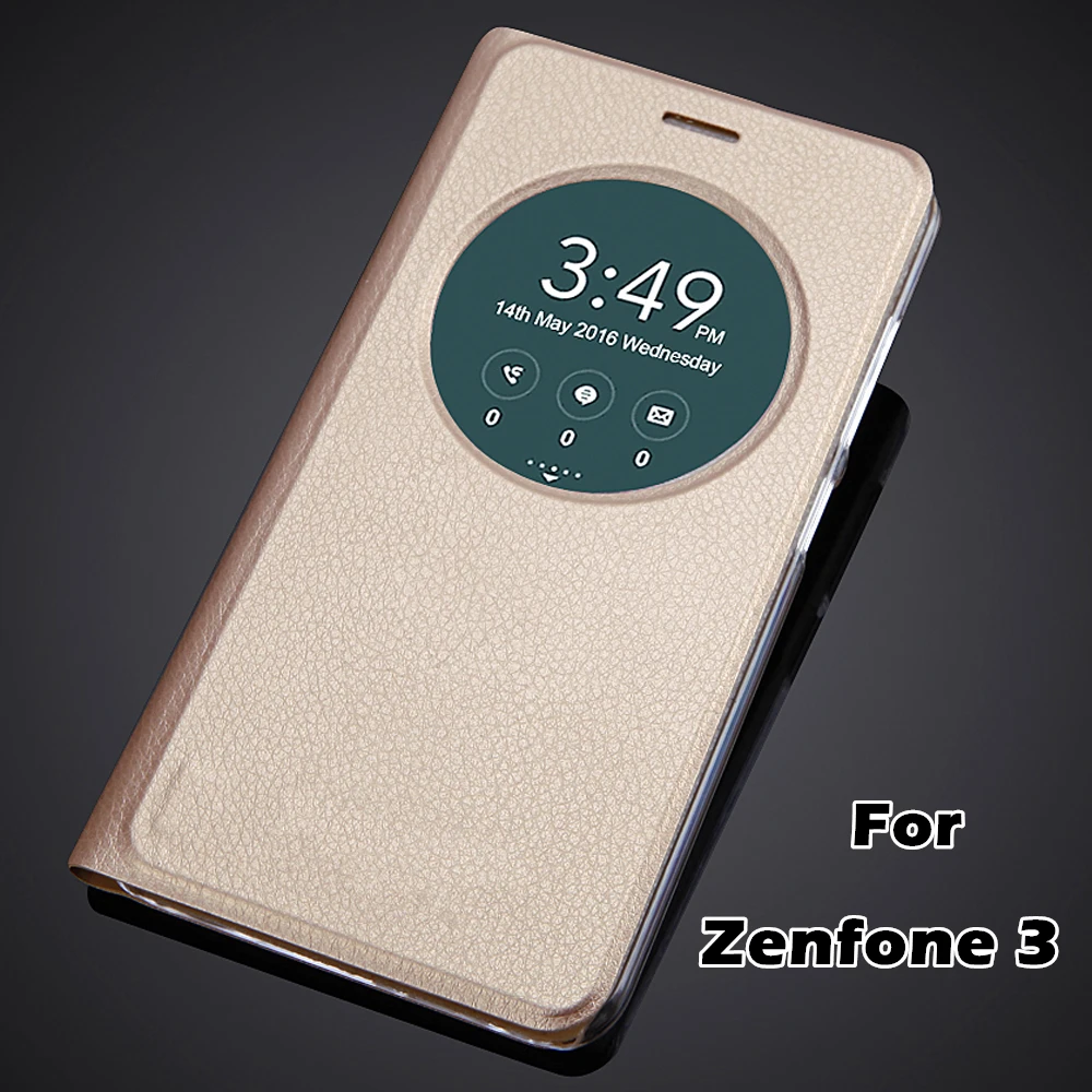 Чехол для ASUS Zenfone 3 Zenfone3 ZE552KL 5 5-дюймовый смарт-чехол с окошком просмотра Quick Circle
