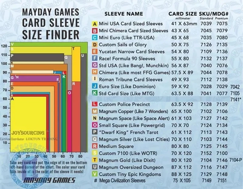 50 рукавов MAYDAY настольные игры карты MDG 7076 для 56*87 мм Премиум толстые рукава защитный прозрачный чехол для карт