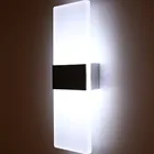 Светодиодная акриловая настенная лампа, декоративное бра холодноготеплого белого света для спальни, гостиной, лестницы, коридора