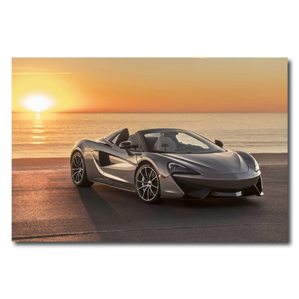 Автомобили McLaren P1 трансформер супер автомобиль закат обои холст печать настенный